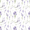 Watercolor Lavender Pattern 1 Fabric - ineedfabric.com