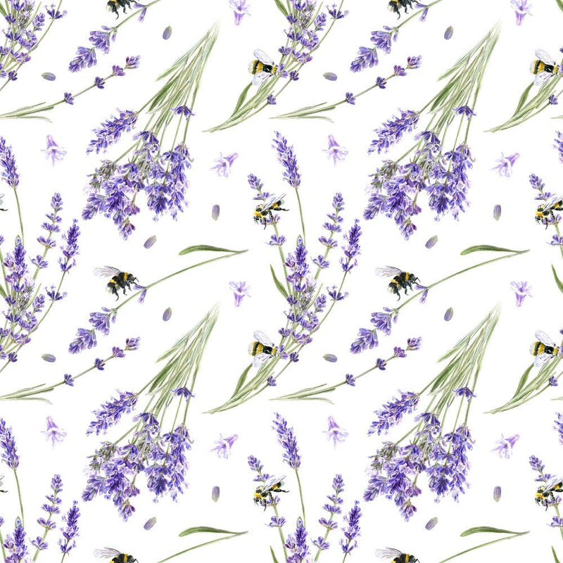 Watercolor Lavender Pattern 2 Fabric - ineedfabric.com