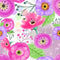 Watercolor Mixed Floral Collage 8 Fabric - ineedfabric.com