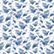 Watercolor Monochrome Ravens Fabric - White - ineedfabric.com