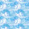 Watercolor Nautical Elements on Grunge Fabric - ineedfabric.com