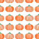Watercolor Origami Pumpkins Fabric - ineedfabric.com