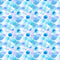Watercolor Packed Dots Fabric - Blue - ineedfabric.com