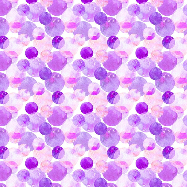 Watercolor Packed Dots Fabric - Purple - ineedfabric.com