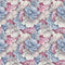 Watercolor Packed Hydrangea Flowers Fabric - Blue/Purple - ineedfabric.com