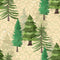 Watercolor Pine Trees Fabric - Tan - ineedfabric.com