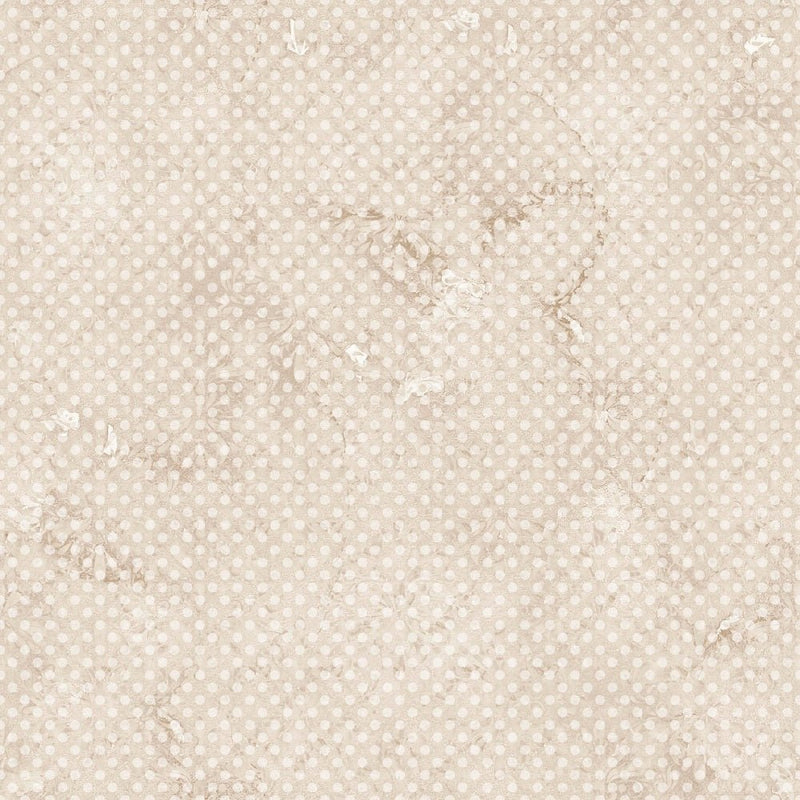 Watercolor Polka Dots Fabric - Tan - ineedfabric.com