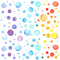 Watercolor Rainbow Circles Fabric - ineedfabric.com