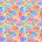 Watercolor Rainbow Hearts Pattern 4 Fabric - ineedfabric.com