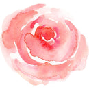Watercolor Rose Fabric Panel - Light Pink - ineedfabric.com