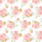 Watercolor Rose Floral Pattern Fabric - Pink - ineedfabric.com