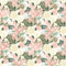 Watercolor Roses Bundles on Hearts Fabric - Pink - ineedfabric.com