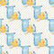 Watercolor Rubber Ducks 3 Fabric - White - ineedfabric.com