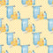 Watercolor Rubber Ducks 3 Fabric - Yellow - ineedfabric.com