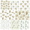Watercolor Sloths Fat Quarter Bundle - 8 Pieces - ineedfabric.com