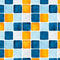 Watercolor Squares Fabric - Yellow/Blue - ineedfabric.com