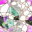 Watercolor Stained Glass 12 Fabric - ineedfabric.com