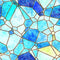 Watercolor Stained Glass 14 Fabric - ineedfabric.com