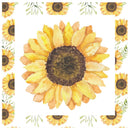 Watercolor Sunflower Pillow Panels - ineedfabric.com