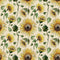 Watercolor Sunflowers & Buds Fabric - Tan - ineedfabric.com