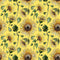 Watercolor Sunflowers & Buds Fabric - Yellow - ineedfabric.com