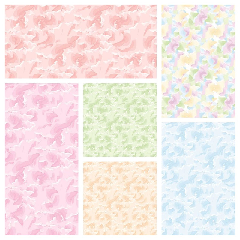 Watercolor Texture Charm Pack - 6 Pieces - ineedfabric.com