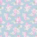 Watercolor Tropical Pink Parrots Fabric - ineedfabric.com