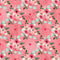 Watercolor Valentine Roses Bouquets Fabric - Pink - ineedfabric.com