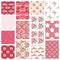 Watercolor Valentine Roses Fabric Collection - 1/2 Yard Bundle - ineedfabric.com