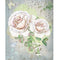 Watercolor Vintage Rose Bouquet Fabric Panel - ineedfabric.com