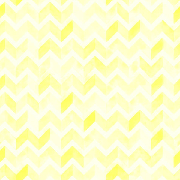 Watercolor Zigzag - Lemonhead Yellow Fabric - ineedfabric.com