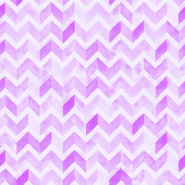 Watercolor Zigzag - Lilac Purple Fabric - ineedfabric.com