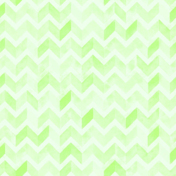 Watercolor Zigzag - Spearmint Green Fabric - ineedfabric.com