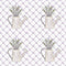 Watering Pot on Small Flowers Fabric - White - ineedfabric.com
