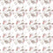 Whimsical Floral & Vines Fabric - Gray - ineedfabric.com