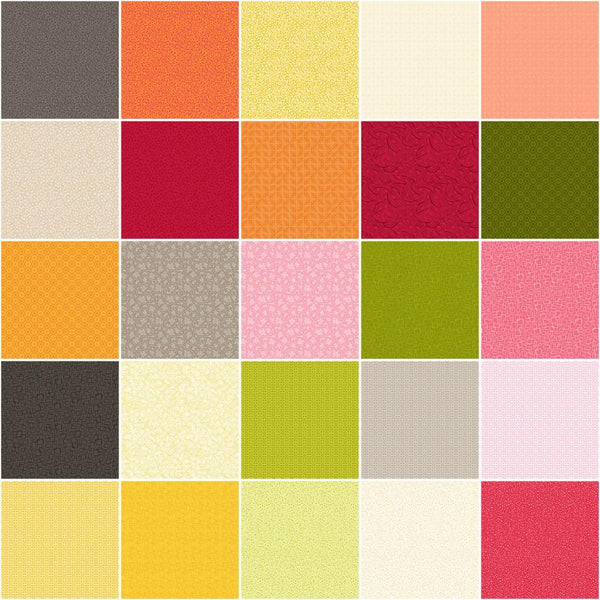 Whimsy Warm & Cool Colorway 10" Squares - 50pcs - ineedfabric.com