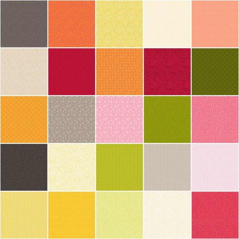 Whimsy Warm & Cool Colorway 10" Squares - 50pcs - ineedfabric.com