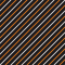 White and Orange Diagonal Stripes Fabric - Black - ineedfabric.com