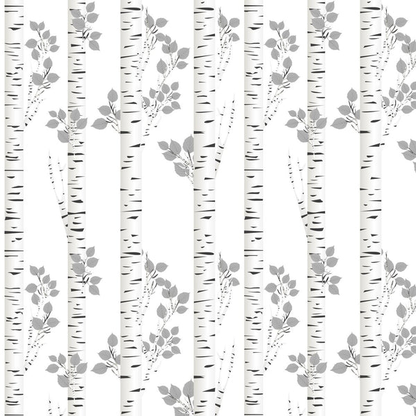 White Birch Trees Fabric - ineedfabric.com