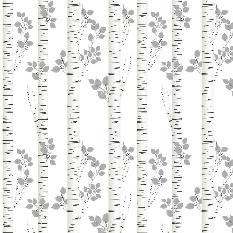 White Birch Trees Fabric - ineedfabric.com