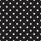 White Dots Fabric - Black - ineedfabric.com