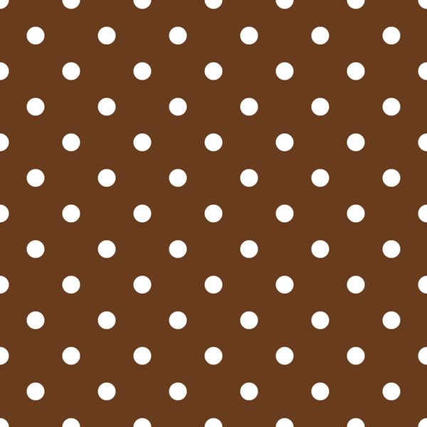 White Dots Fabric - Chocolate - ineedfabric.com