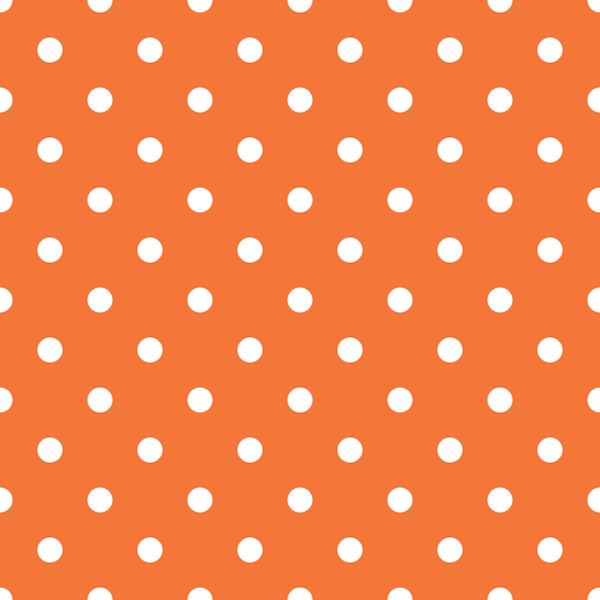 White Dots Fabric - Pumpkin - ineedfabric.com