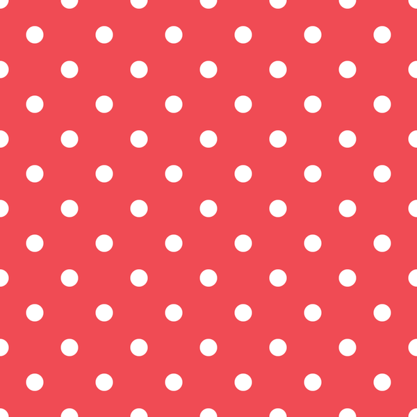 White Dots Fabric - Red - ineedfabric.com