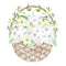 White Hydrangeas Basket Fabric Panel - ineedfabric.com