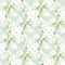 White Hydrangeas Birds on Hearts Fabric - ineedfabric.com