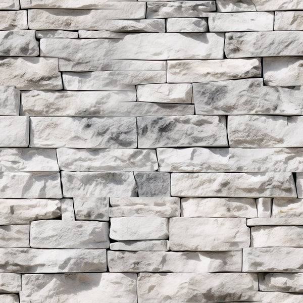White Stone Texture Pattern 1 Fabric - ineedfabric.com