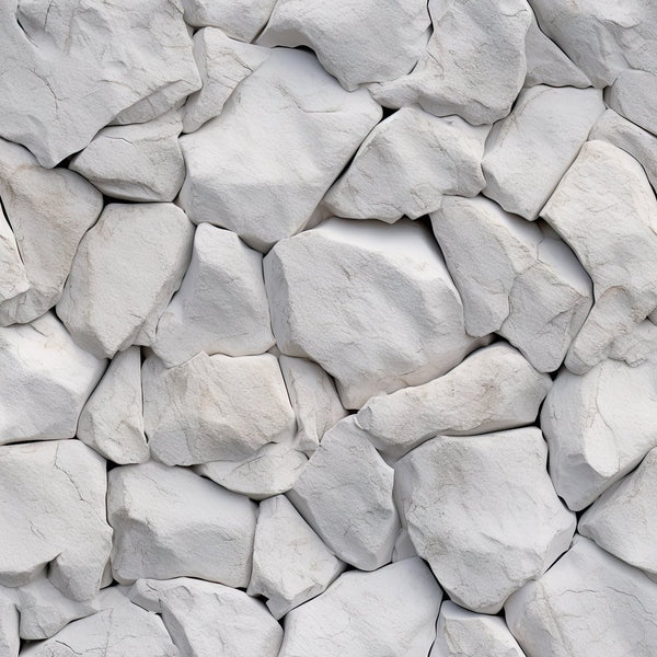 White Stone Texture Pattern 3 Fabric - ineedfabric.com