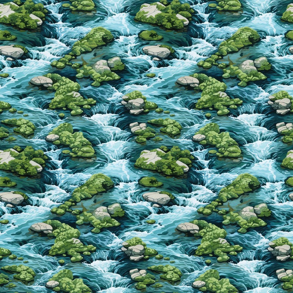 White Water Riverbed Fabric - ineedfabric.com