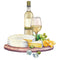 White Wine & Cheese Charcuterie Board Fabric Panel - Variation 1 - ineedfabric.com
